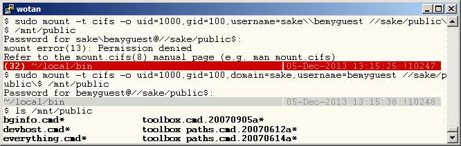 Linux mount cifs нет прав на запись